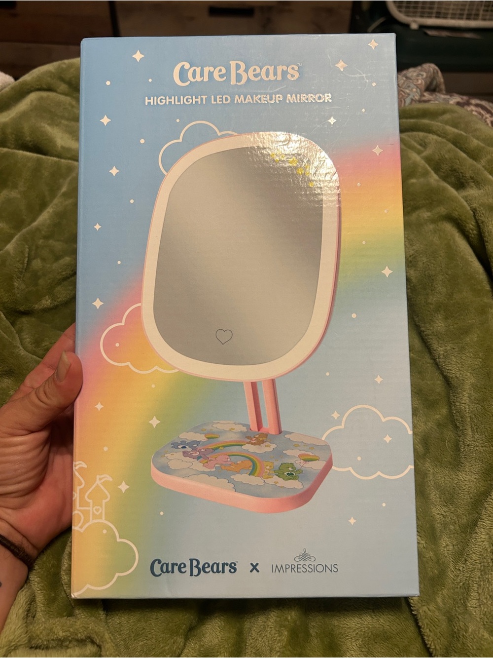 Care Bears Pink and Blue LED Highlight Makeup Mirror